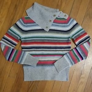 Gap multi color striped sweater XS